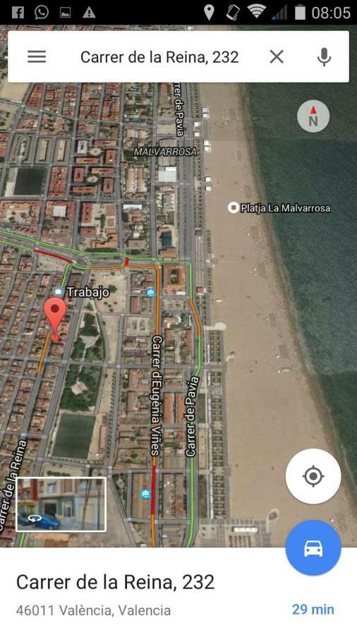 Apartamento Playa Valencia Exterior foto